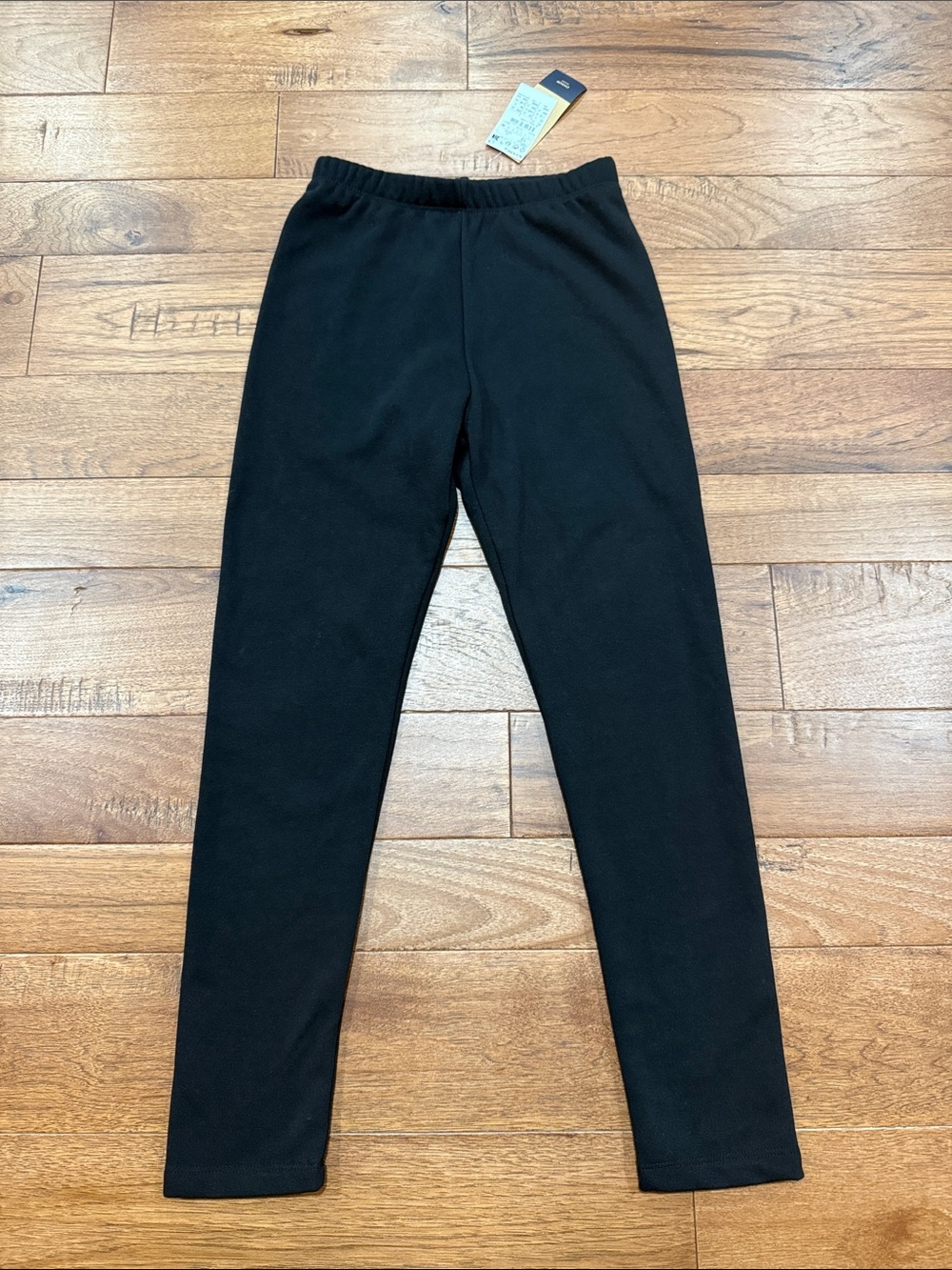 KIABI Girls Black Fleece Leggings - Size 12